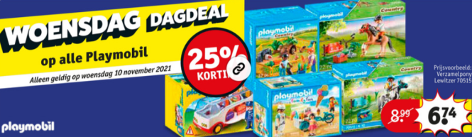Woensdag 10.11.2021 ONLY 25% korting op alle...