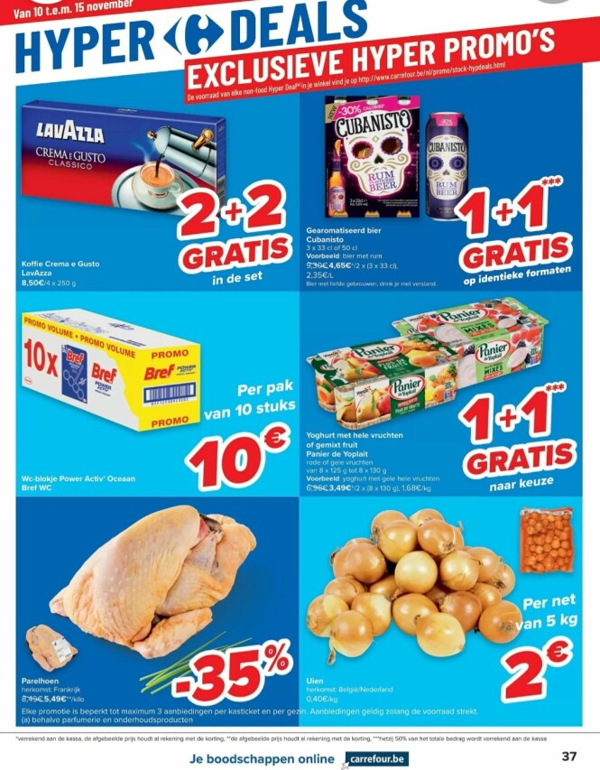 Carrefour 2+2 lavazza koffie crema e gusto, 1...