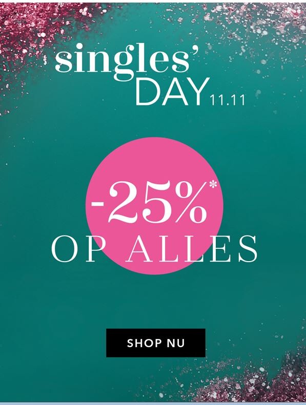 25% korting bij Douglas* - n.a.v. Singles Day...