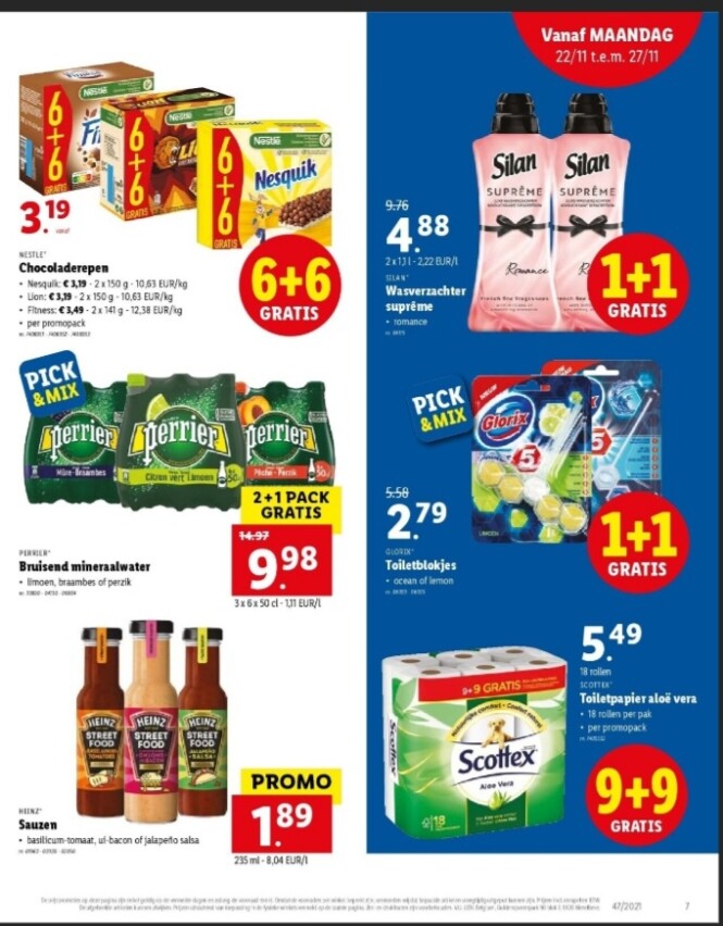 Lidl 1+1 silan wasverzachter supreme, 1+1 glo...