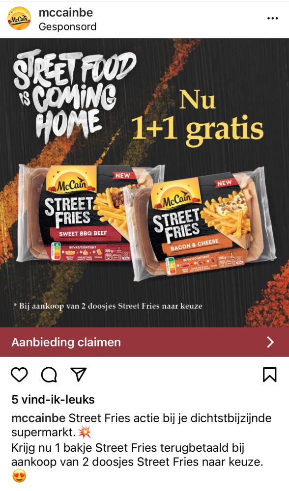 Cashback McCain Street Food https://hashting...