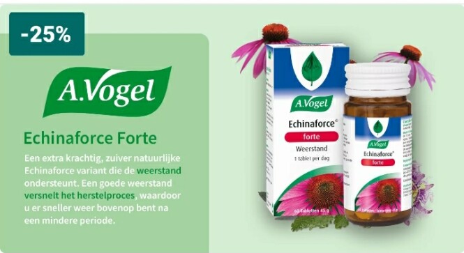 Nu bij 24pharma 25% korting op a.vogel ecinal...