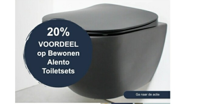 Nu bij badkamerxxl 20% korting op bewonen ale...