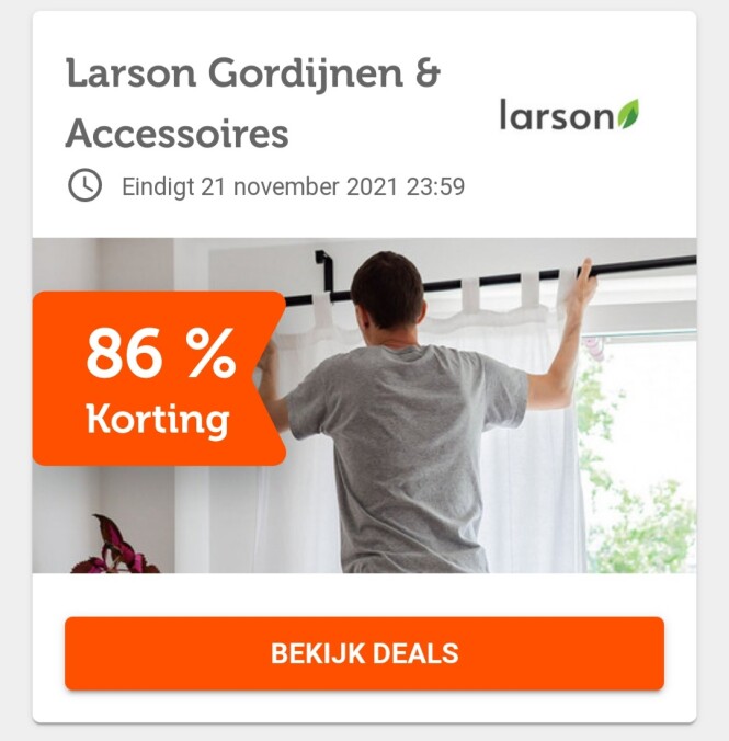 ibood.com larson gordijnen & accessoires tot...