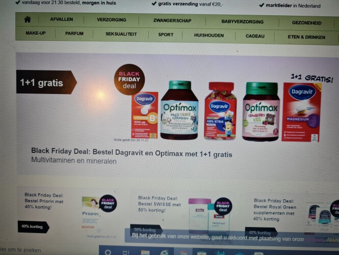 Bij de onlinedrogist.nl nu 50% korting op Dav...