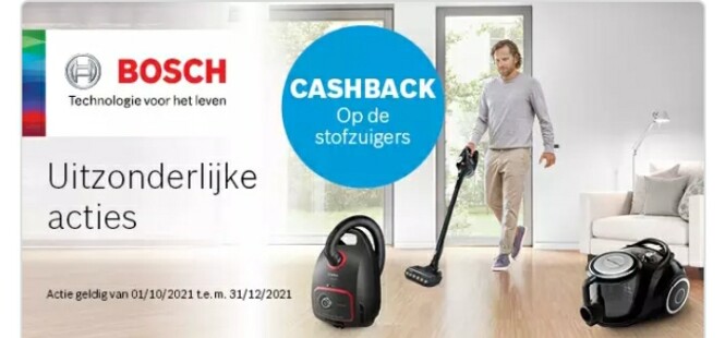Nu bij mediamerkt cashbacks op bosh stofzuige...