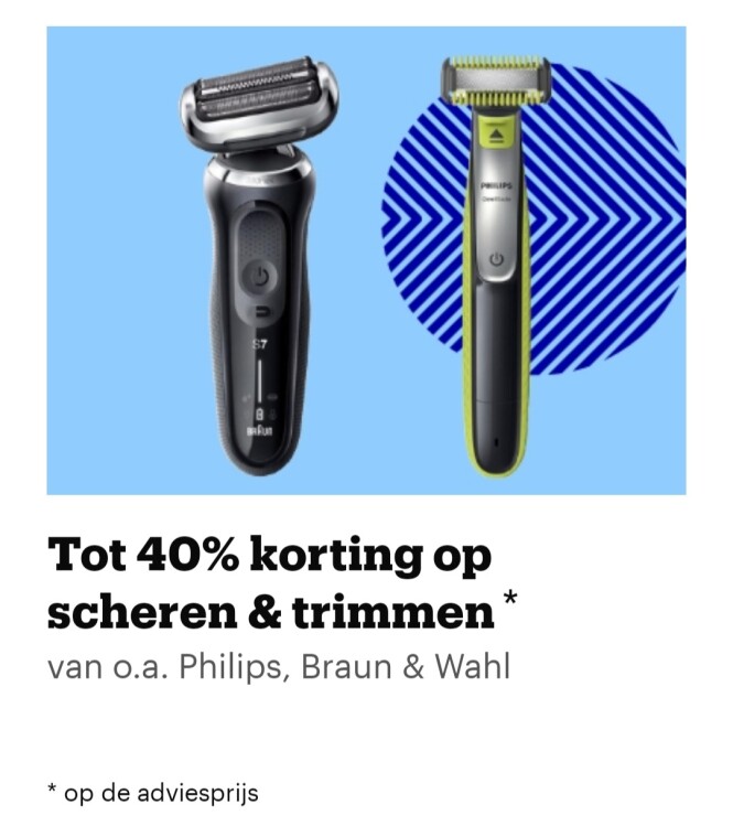 bol.com korting op scheren & trimmen van o.a....