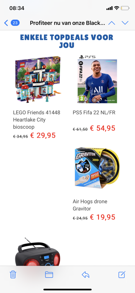 Enkele topdeals bij dreamland zoals fifa 22 v...