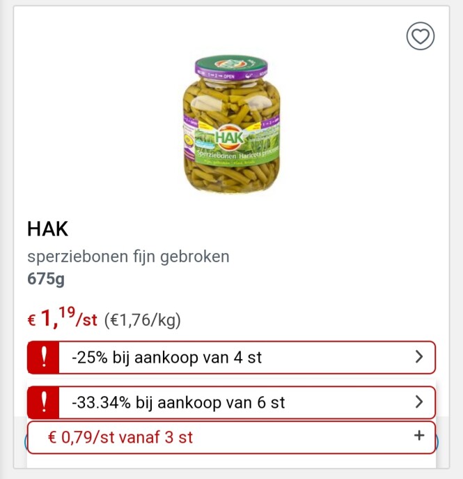 Collect&go hak -33,34% b.a.v. 6 stuks, sensod...