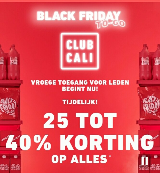 Nu bij hollisterco tijdelijk 25-40% korting o...