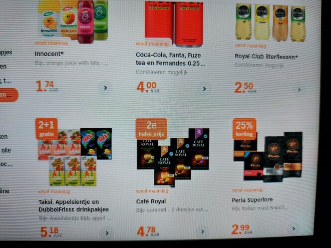 Ah 2+1 taksi, appelsientje en dubbelfris drin...