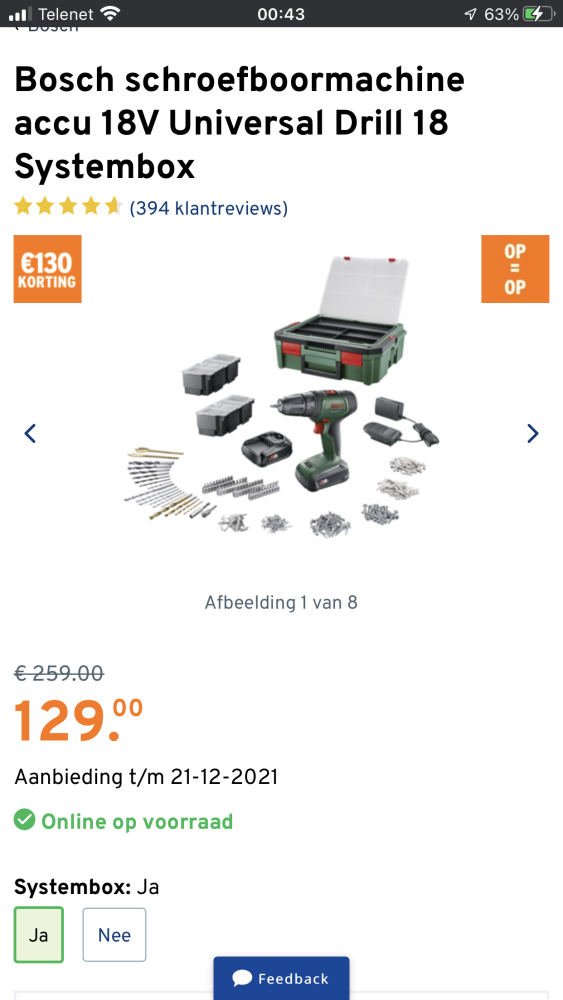 In de GAMMA heel mooie korting op BOSH machin...