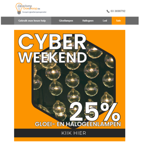 Alleen vandaag nog ontvangt u bij gloeilampgo...