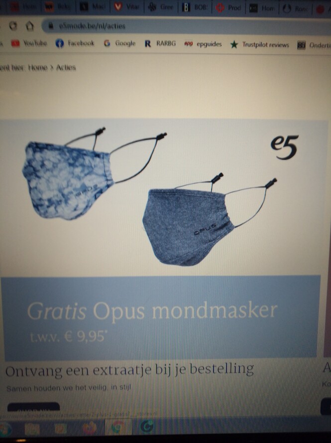 Gratis Opus mondmasker twv 9,95€ bij elke bes...