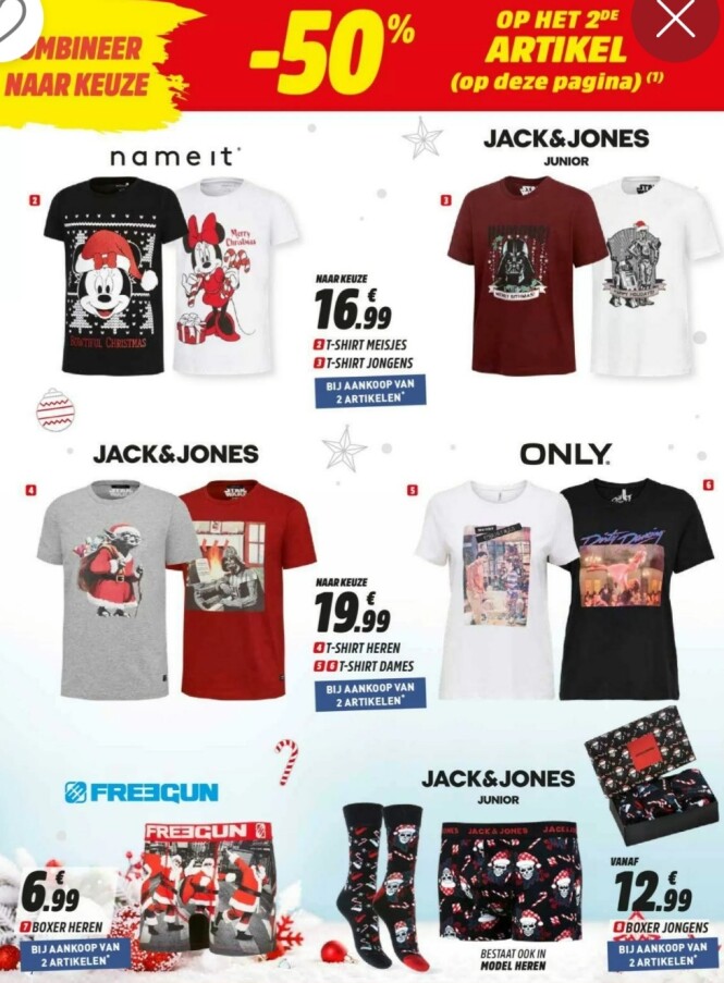 Intersport -50% op het 2de artikel (op deze p...