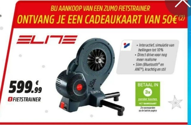 Intersport b.a.v. een zumo fietstrainer ontva...
