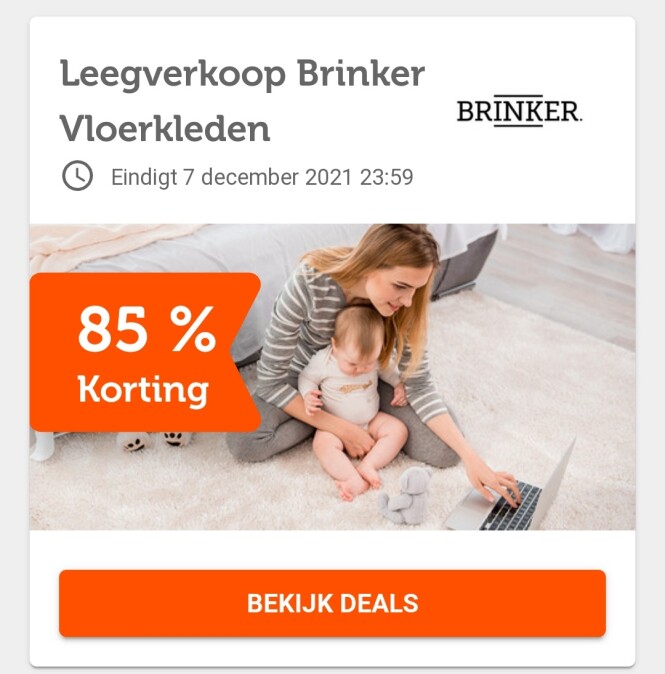 ibood.com tot 85% korting op brinker vloerkle...