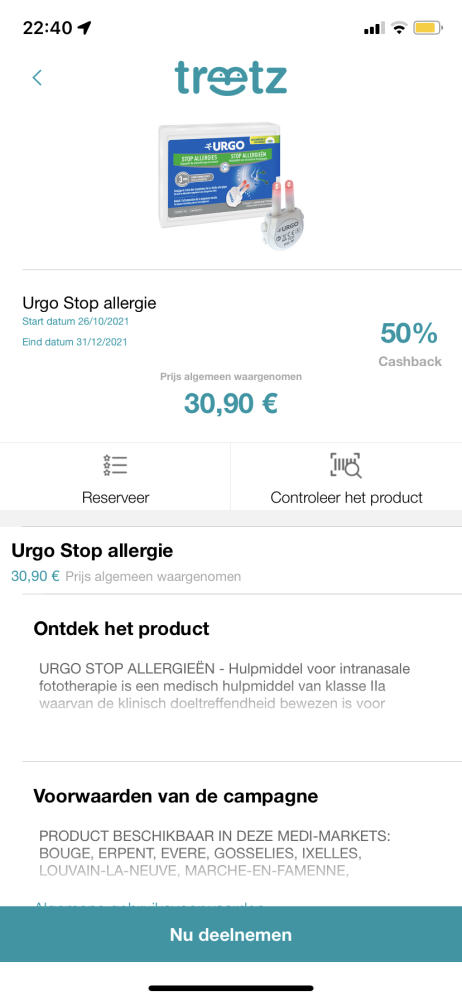 Nieuwe cashback op Treetz: 50% terugbetaald o...