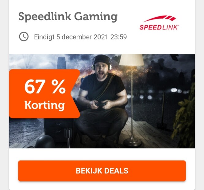 ibood.com speedlink gaming 67% korting eindig...
