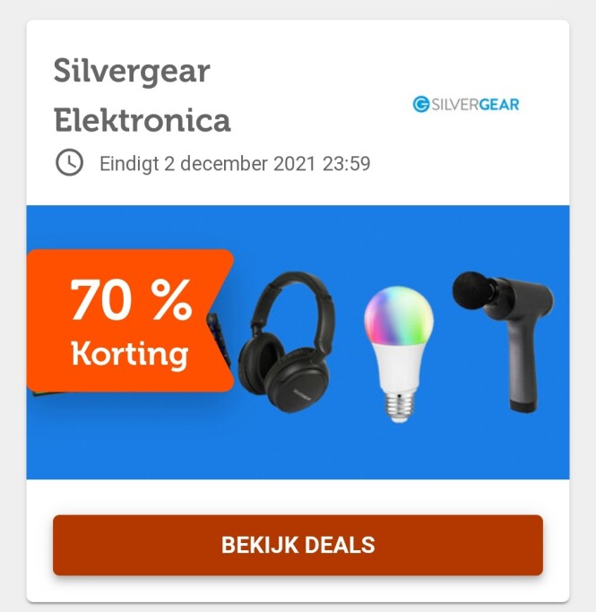 ibood.com silvergear elektronica tot 70% kort...