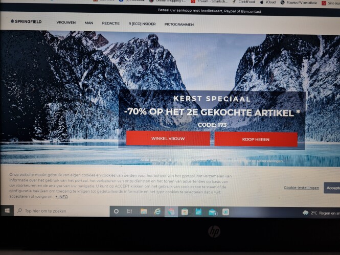 Bij Springfield nu -70% op het 2de gekochte a...