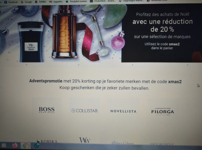 -20% op selectie v merken o.a. Collistar, Hug...