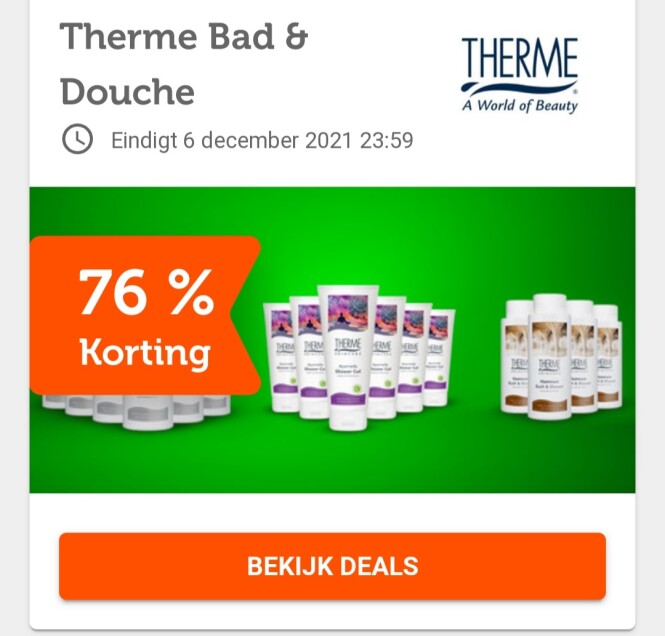 ibood.com therme bad & douche tot 76% korting...