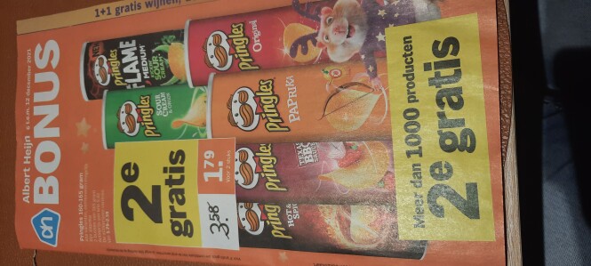 Albert Heijn vanaf 06/12 tot 12/12 Pringels 2...