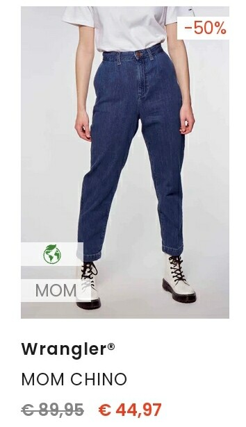 Nu bij zeb 50% korting op deze wrangler mom c...