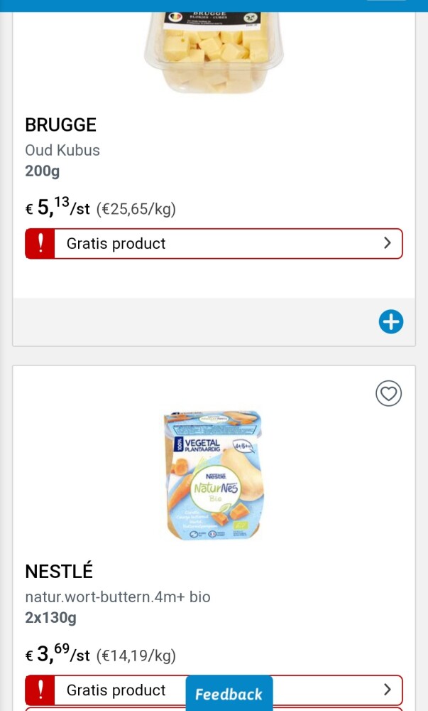 Collect&go gratis producten voor afhalling va...