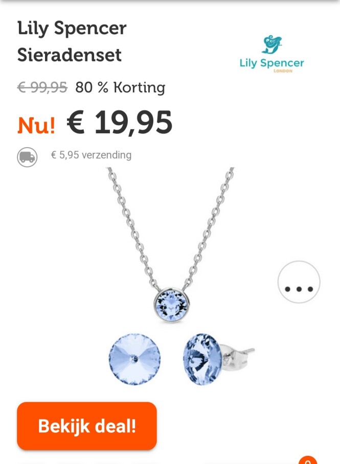 ibood.com lily spencer sieradenset enkel vand...