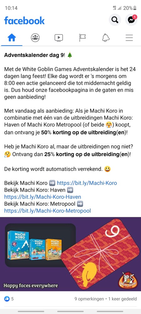 Bij white goblin games krijg je 50% korting o...