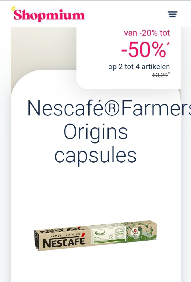 Nu bij shopmium van 20- 50% terugbetaald op n...
