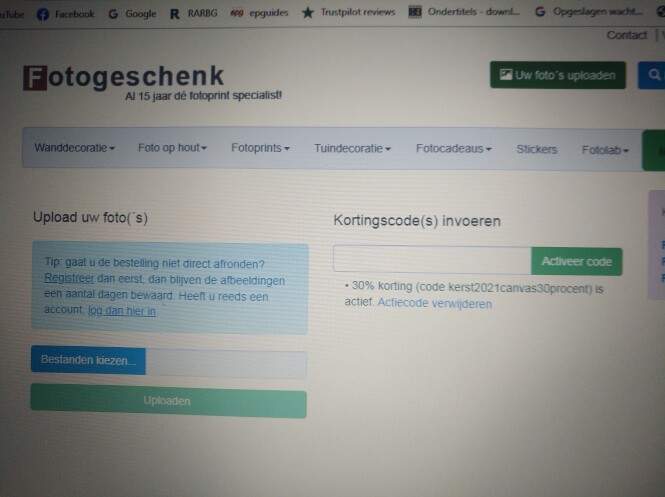 -30% bij aankoop v 4 fotoproducten