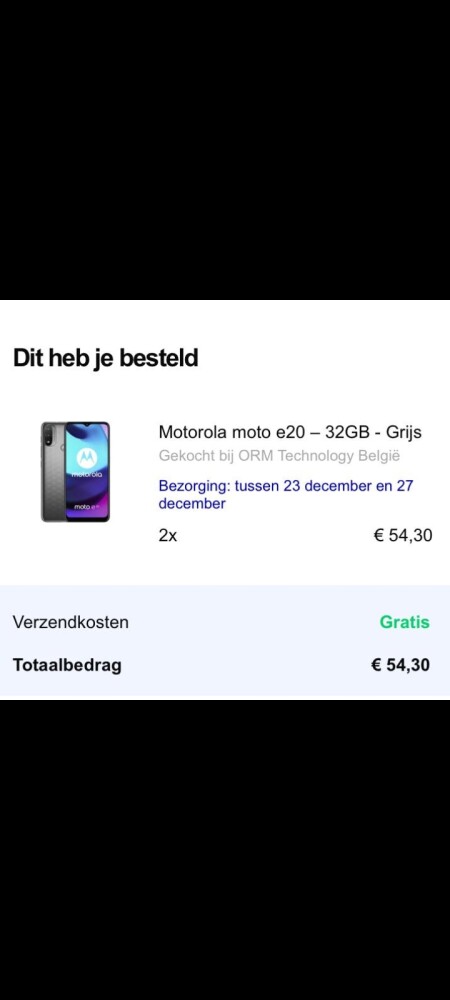 Bol.com! Zonet 2 gsm's gekocht van Motorola a...