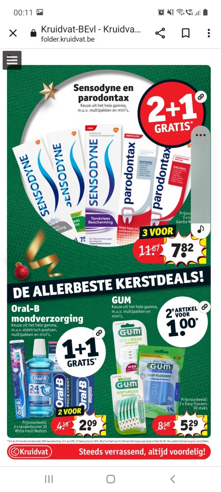 Kruidvat volgende week always discreet en tam...