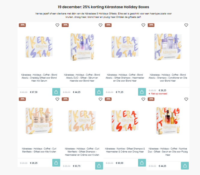 Advent Dagdeal bij haarshop.nl: Vandaag 25% k...