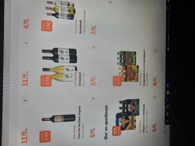 Ah vanaf 3/1 cona sur bicicleta organic 5 99€...