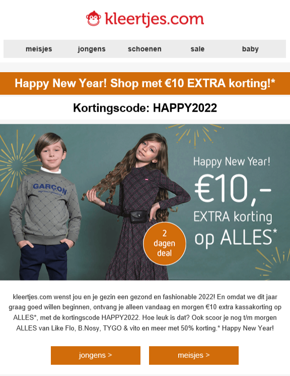 €10 extra korting op alles. Niet geldig op Pa...