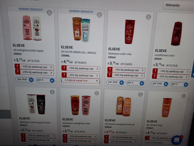 Collect and go en colruyt 12/1-25/1 -25% else...