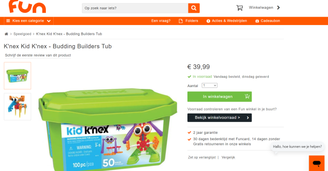 donderdagdeal bij lobbes.nl: Kid K'Nex Buddin...