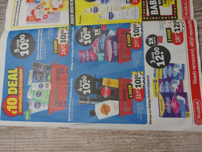 Kruidvat €10 deal nivea en nivea men douche...
