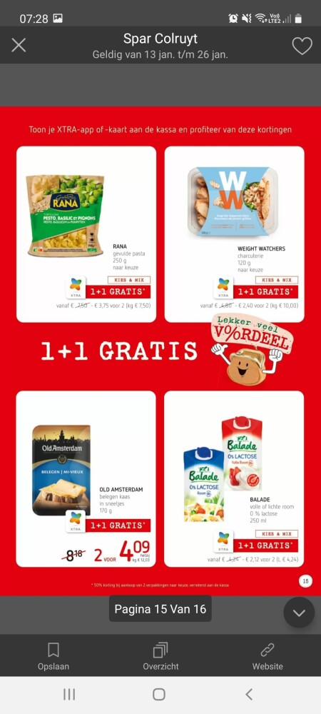 Spar 13/1-26/1 1+1 balade room 0% lavtose, we...