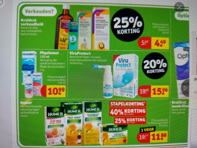 Kruidvat stapelkorting tot 50% bij 3 stuks hu...