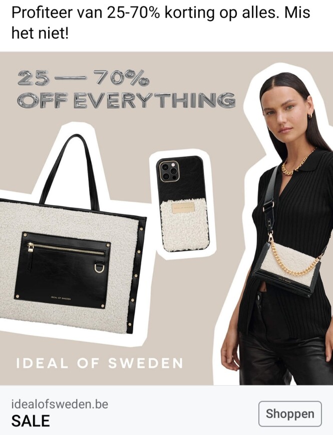 idealofsweden.be profiteer van 25-75% korting...