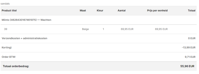 Ara slippers besteld bij Miinto: de slippers...