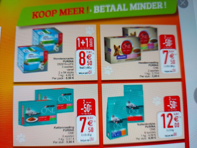 Cora 1+1 purina hondensnacks denta-life, 2de...