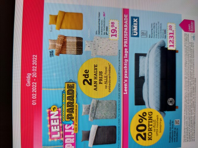 Leen bakker geldig vanaf dinsdag 2de halve pr...