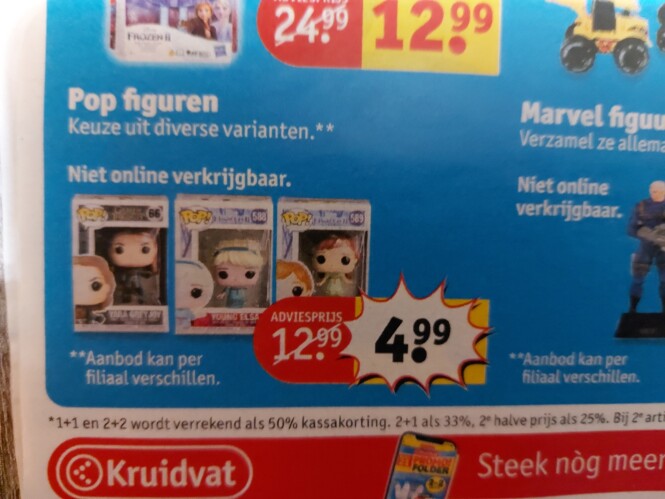 Kruidvat pop figuren €4,99/stuk enkel in de w...