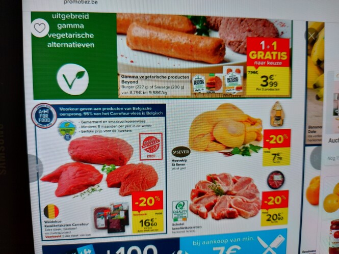 Carrefour 1+1 beyond gamma vegetarische produ...
